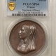 Exonumia 1902-03 RUSSIA NICHOLAS II MINISTRY OF FINANCE 50MM BRONZE AWARD MEDAL PCGS SP64