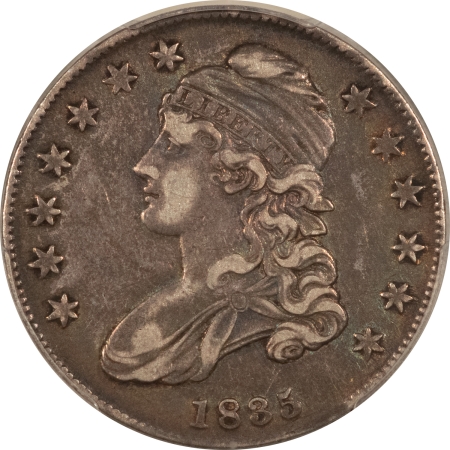 Early Halves 1835 CAPPED BUST HALF DOLLAR, O-107 – PCGS VF-35