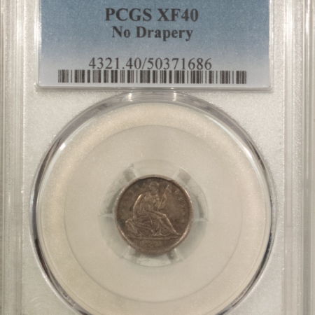 New Store Items 1840 SEATED LIBERTY HALF DIME, NO DRAPERY – PCGS XF-40