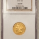 $5 1843-O NO MOTTO $5 LIBERTY GOLD HALF EAGLE, LARGE LETTERS – NGC AU-55, RARE DATE