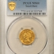 $2.50 1842-O $2.50 LIBERTY GOLD QUARTER EAGLE – NGC AU-58, RARE!