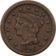 Braided Hair Large Cents 1843 LARGE CENT, PETITE HEAD SMALL LETTERS – HIGH GRADE CIRCULATED EXAMPLE