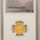 $5 1843 NO MOTTO $5 LIBERTY GOLD HALF EAGLE – NGC AU-58