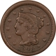 Braided Hair Large Cents 1846 LARGE CENT, SMALL DATE – HIGH GRADE CIRCULATED EXAMPLE