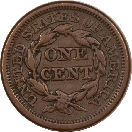 Braided Hair Large Cents 1848 LARGE CENT – HIGH GRADE CIRCULATED EXAMPLE