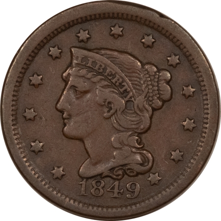 New Store Items 1849 LARGE CENT – HIGH GRADE CIRCULATED EXAMPLE