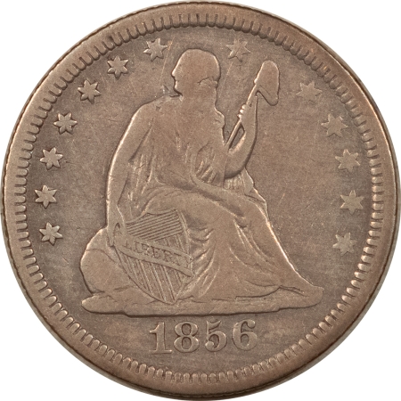 Liberty Seated Quarters 1856 SEATED LIBERTY QUARTER – PLEASING CIRCULATED EXAMPLE!