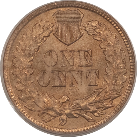 CAC Approved Coins 1860 INDIAN CENT – PCGS MS-63, OLD GREEN HOLDER, PREMIUM QUALITY+, CAC APPROVED!