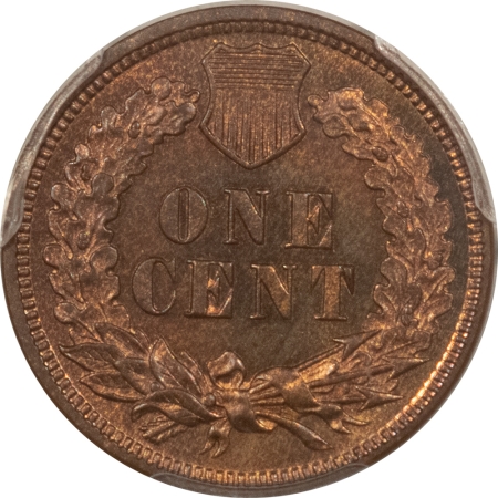 CAC Approved Coins 1872 PROOF INDIAN CENT – PCGS PR-65 RB, CAC APPROVED! PQ GEM PROOF!