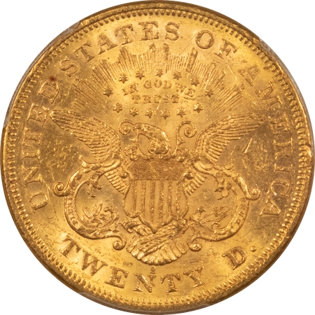 $20 1874-S $20 LIBERTY GOLD DOUBLE EAGLE – PCGS MS-61, LUSTROUS, TOUGH DATE!