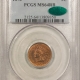 CAC Approved Coins 1872 PROOF INDIAN CENT – PCGS PR-65 RB, CAC APPROVED! PQ GEM PROOF!