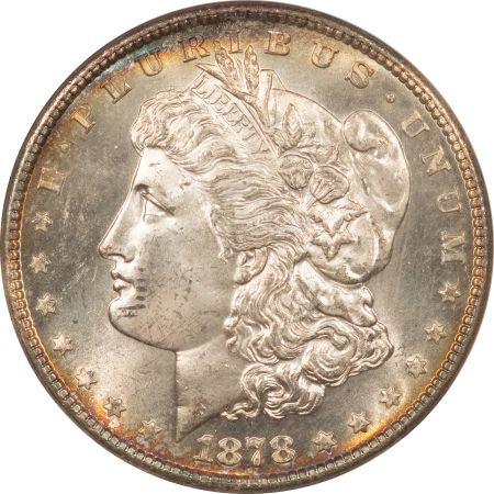 Morgan Dollars 1878-S $1 MORGAN DOLLAR – NGC MS-64, LOOKS 65, FATTY! PREMIUM QUALITY!