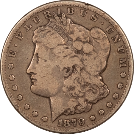 Morgan Dollars 1879-CC MORGAN DOLLAR, CAPPED DIE – FINE