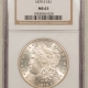 Morgan Dollars 1879-S $1 MORGAN DOLLAR – NGC MS-63, CHOICE SEMI-PROOFLIKE!