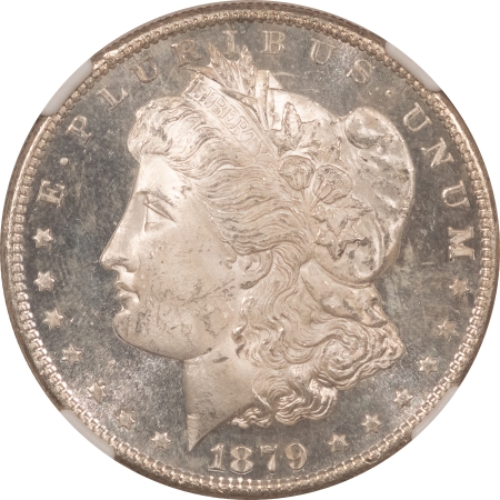 Morgan Dollars 1879-S $1 MORGAN DOLLAR – NGC MS-64*, STAR GRADED W/ DMPL OBVERSE!