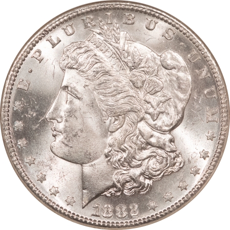 Morgan Dollars 1882-S $1 MORGAN DOLLAR – NGC MS-63, BLAST WHITE!