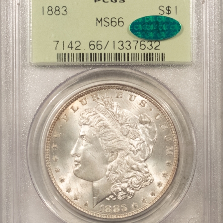 CAC Approved Coins 1883 $1 MORGAN DOLLAR – PCGS MS-66, OGH, PRETTY & PREMIUM QUALITY++ CAC APPROVED