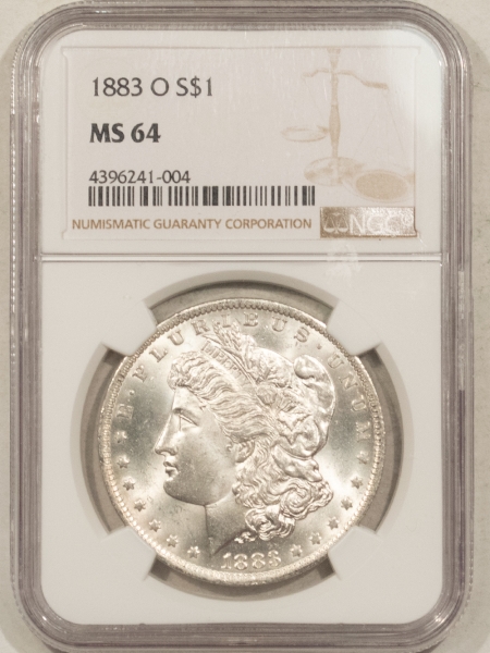 Morgan Dollars 1883-O MORGAN DOLLAR NGC MS-64