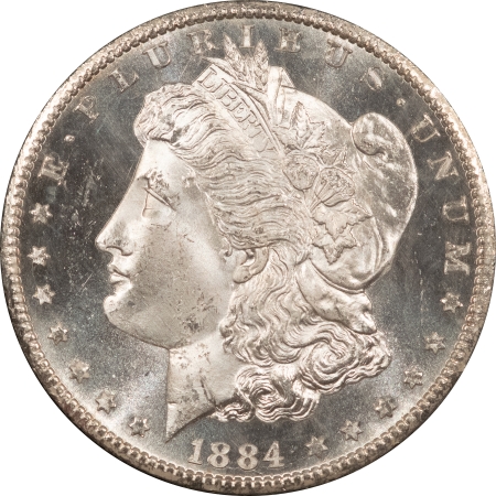 Morgan Dollars 1884-CC $1 MORGAN DOLLAR GSA – NGC MS-64 DPL, BOX & COA! DEEP MIRROR PROOFLIKE!