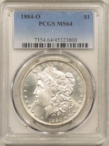 Morgan Dollars 1884-O $1 MORGAN DOLLAR – PCGS MS-64, LOOKS PROOFLIKE!