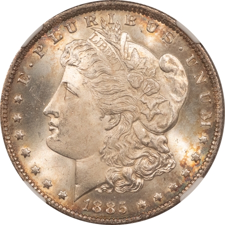 Morgan Dollars 1885-O $1 MORGAN DOLLAR – NGC MS-65, GEM! PREMIUM QUALITY!