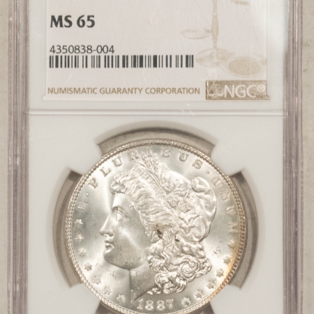 New Store Items 1887 MORGAN DOLLAR NGC MS-65, PREMIUM QUALITY!