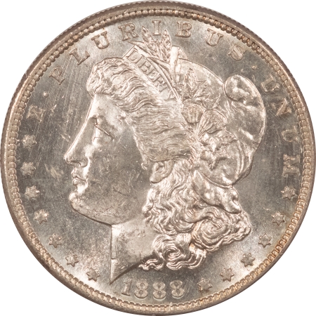 Morgan Dollars 1888-S $1 MORGAN DOLLAR – PCGS MS-61 PL, RATTLER, PROOFLIKE & PREMIUM QUALITY!