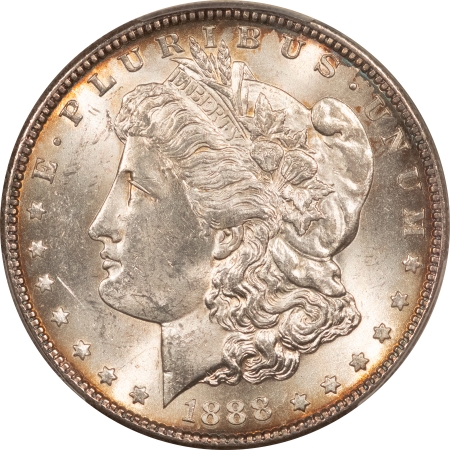 Morgan Dollars 1888-S $1 MORGAN DOLLAR – PCGS MS-62, FLASHY!