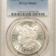 Morgan Dollars 1889-O $1 MORGAN DOLLAR – PCGS MS-63, BLAST WHITE