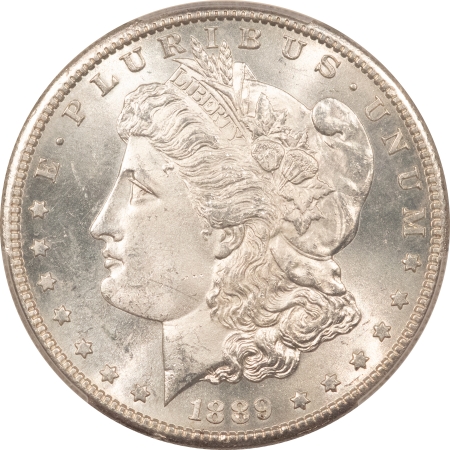 Morgan Dollars 1889-S $1 MORGAN DOLLAR – PCGS MS-63, FROSTY WHITE & PQ!