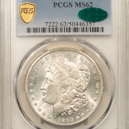 New Store Items 1893-CC MORGAN DOLLAR PCGS MS-62 CAC APPROVED, BLAST WHITE & PREMIUM QUALITY!