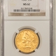 $10 1907 $10 INDIAN GOLD, NO MOTTO – PCGS MS-63, CHOICE! POPULAR FIRST-YEAR DATE!