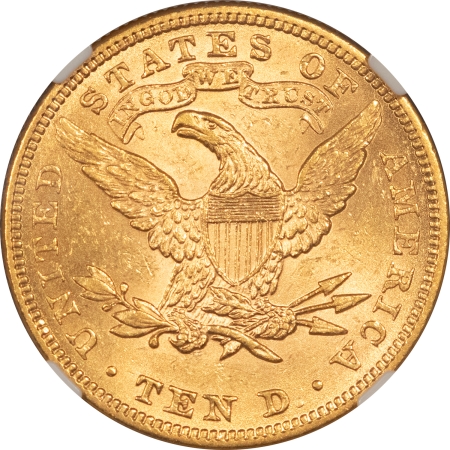 $10 1898 $10 LIBERTY GOLD EAGLE – NGC MS-62, FLASHY & GREAT VALUE IN THE GOLD MARKET