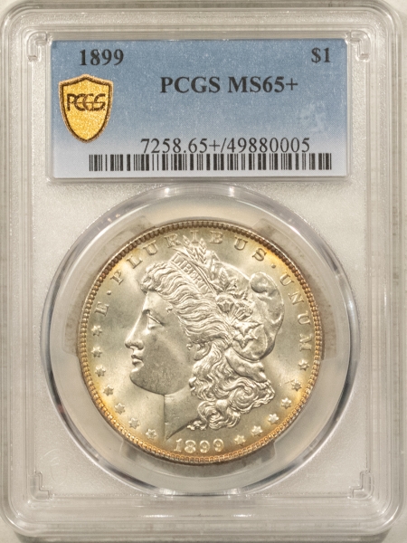 Morgan Dollars 1899 $1 MORGAN DOLLAR – PCGS MS-65+ FRESH GEM, LOVELY