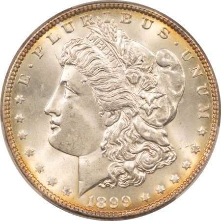 Morgan Dollars 1899 $1 MORGAN DOLLAR – PCGS MS-65+ FRESH GEM, LOVELY