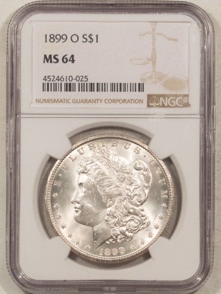 Morgan Dollars 1899-O MORGAN DOLLAR NGC MS-64