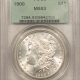 Morgan Dollars 1900-O $1 MORGAN DOLLAR – NGC MS-63, WHITE! LOOKS GEM!