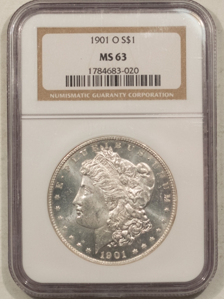 Morgan Dollars 1901-O $1 MORGAN DOLLAR – NGC MS-63, LOOKS PROOFLIKE!