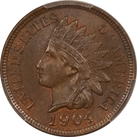 Indian 1904 INDIAN CENT – PCGS MS-63 BN, CHOICE & SMOOTH!