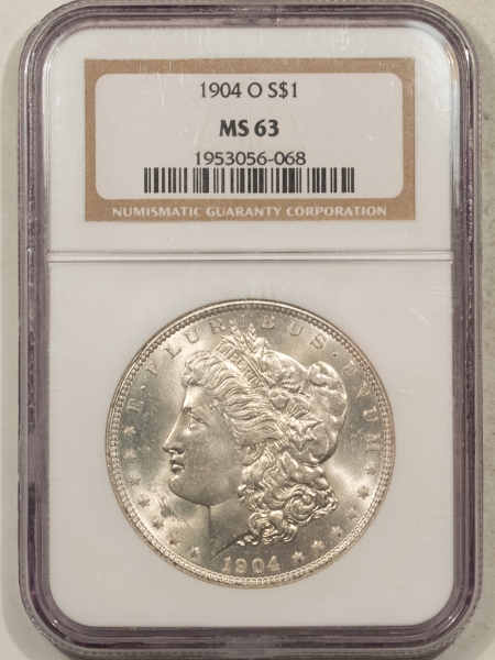 Morgan Dollars 1904-O $1 MORGAN DOLLAR – NGC MS-63, WHITE!