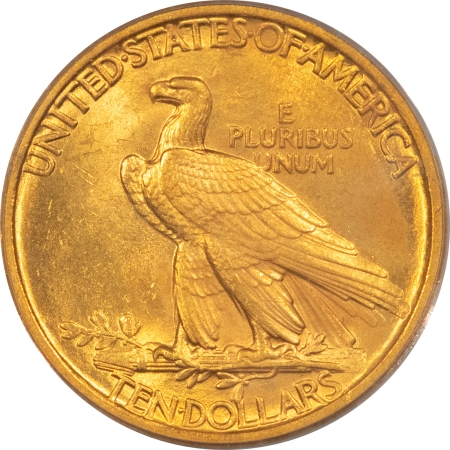 $10 1907 $10 INDIAN GOLD, NO MOTTO – PCGS MS-63, CHOICE! POPULAR FIRST-YEAR DATE!