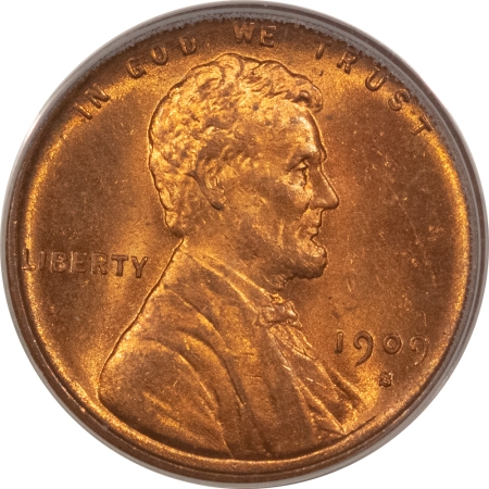 CAC Approved Coins 1909-S VDB LINCOLN CENT – PCGS MS-64 RD CAC, PREMIUM QUALITY & LOOKS FULL GEM!