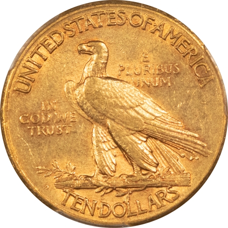 $10 1911-D $10 INDIAN GOLD EAGLE – PCGS AU-58, RARE DATE! 30,100 MINTAGE!