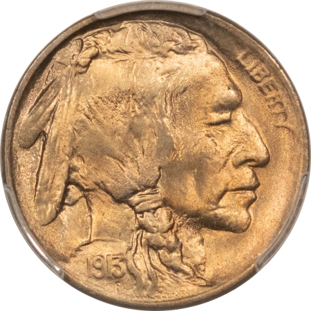 Buffalo Nickels 1913 TYPE 1 BUFFALO NICKEL – PCGS MS-66, PRETTY & PREMIUM QUALITY!