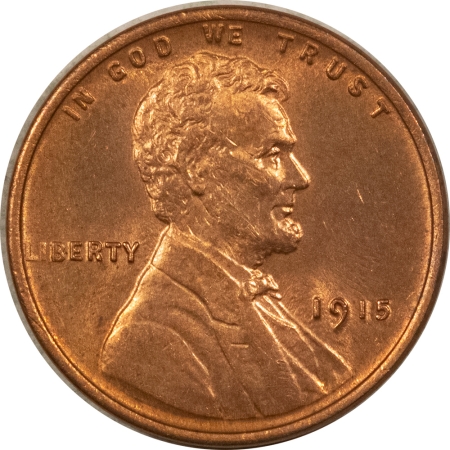 New Store Items 1915 LINCOLN CENT – UNCIRCULATED, CLOSE TO FULL RED!