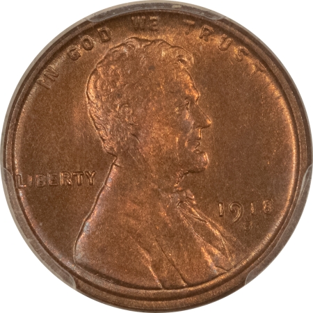 Lincoln Cents (Wheat) 1918-S LINCOLN CENT PCGS MS-64 RB, PRETTY