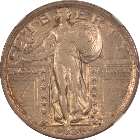 CAC Approved Coins 1921 STANDING LIBERTY QUARTER – NGC XF-45, CAC APPROVED! TOUGH DATE, LOOKS AU!