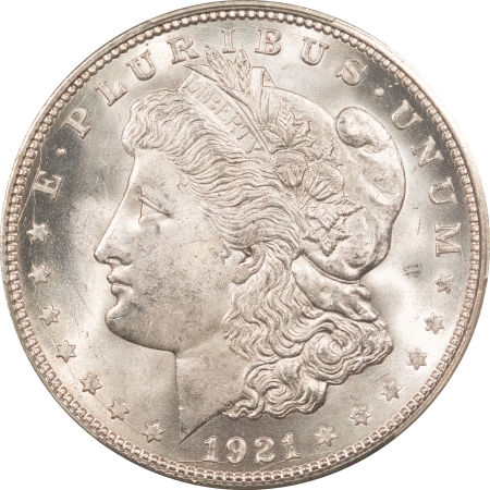 Morgan Dollars 1921-D $1 MORGAN DOLLAR – PCGS MS-65, BLAZING WHITE!