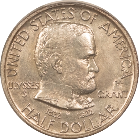 New Certified Coins 1922 GRANT STAR COMMEMORATIVE HALF DOLLAR – PCGS MS-63, LUSTROUS, KEY DATE!