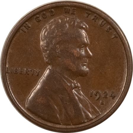 Lincoln Cents (Wheat) 1924-S LINCOLN CENT – HIGH GRADE EXAMPLE, AU DETAILS & APPEARS CHOICE!